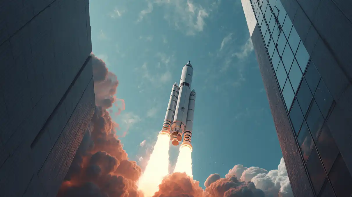 Decollo di un vettore spaziale
